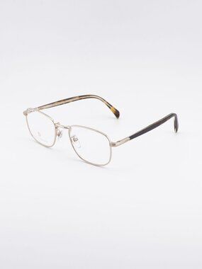 David Beckham DB 1138 006J 00 Eyeglasses Gold 52mm Rectangle Frame